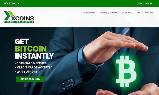 xCoins-homepage-screenshot